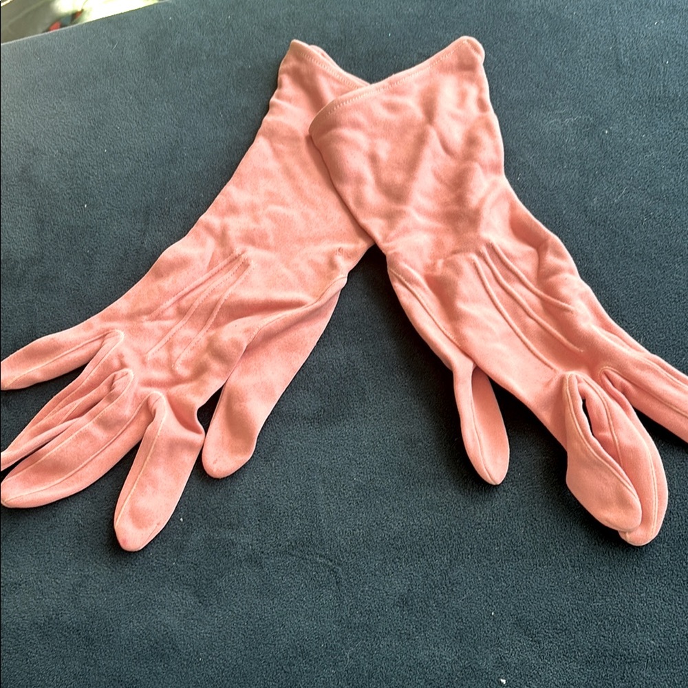 Vintage Small Pink Evening Gloves